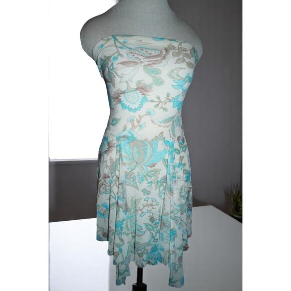 Rhapsody Floral Strapless Dress – Size S – Made in USA - Picture 1 of 10